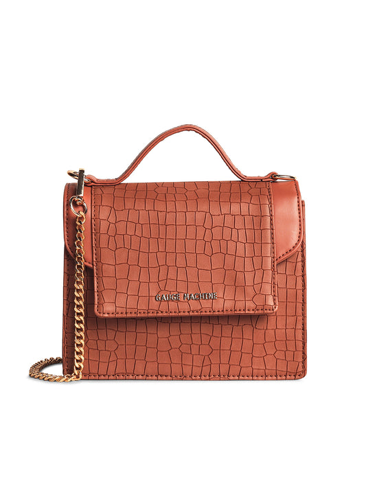 Gauge Machine Tan Luxurious Delight sling bag