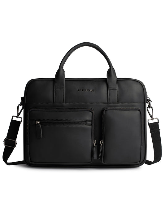 Gauge Machine 16" Black Laptop Bag with Detachable Strap