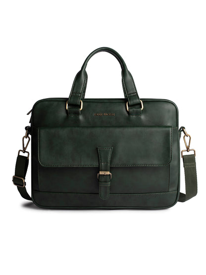 Gauge Machine 16" Olive Green Laptop Bag with Detachable Strap