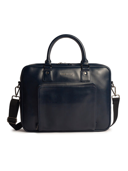 Gauge Machine 16" Blue Laptop Messenger Bag with Detachable Strap