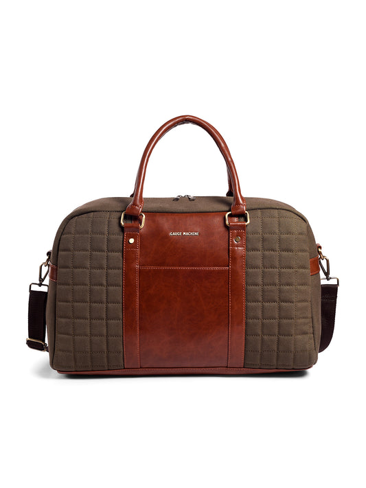 Gauge Machine Brown Haversack Duffle Bag