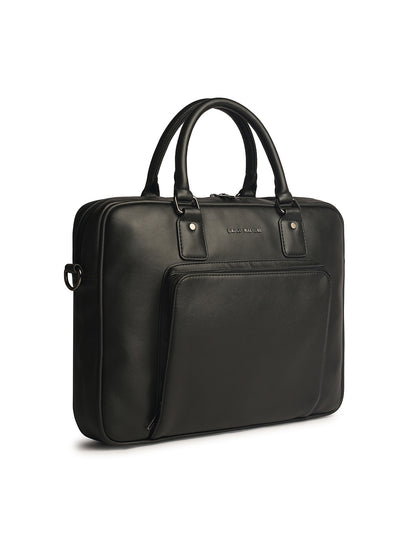 Gauge Machine 16" Black Laptop Messenger Bag with Detachable Strap