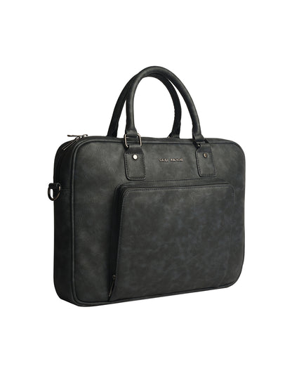 Gauge Machine 16" Grey Laptop Messenger Bag with Detachable Strap