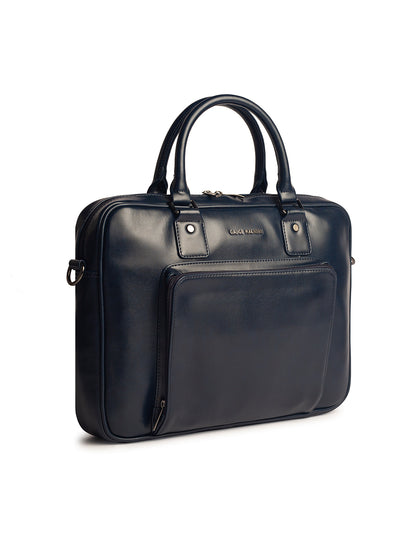Gauge Machine 16" Blue Laptop Messenger Bag with Detachable Strap