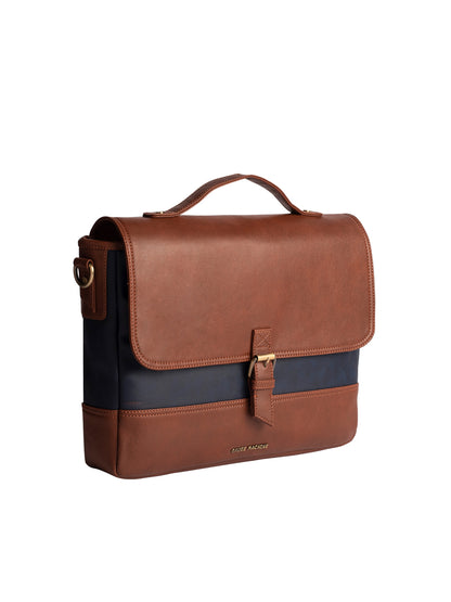 Gauge Machine 16" Tan Laptop messenger Bag with Detachable Strap