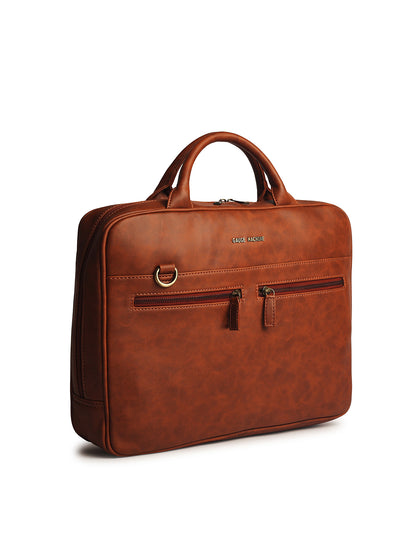 Gauge Machine 16" Tan Laptop Bag with Detachable Strap