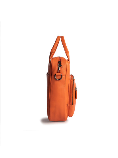 Gauge Machine 16" Orange Laptop Bag with Detachable Strap