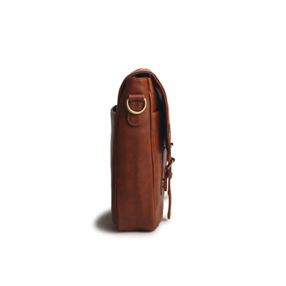 Gauge Machine 16" Camel Laptop Bag with Detachable Strap