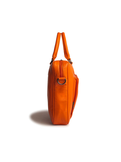 Gauge Machine 16" Orange Laptop Messenger Bag with Detachable Strap