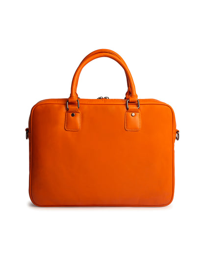 Gauge Machine 16" Orange Laptop Messenger Bag with Detachable Strap