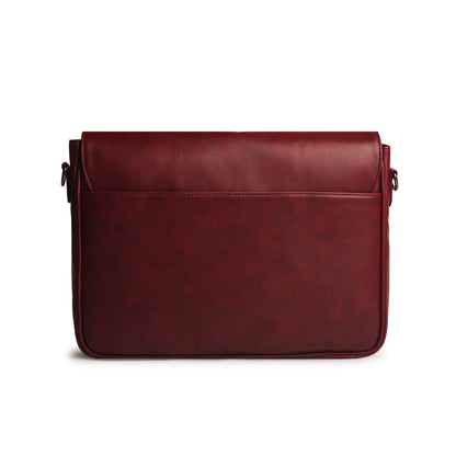 Gauge Machine 16" Wine Laptop Bag with Detachable Strap