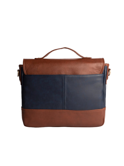 Gauge Machine 16" Tan Laptop messenger Bag with Detachable Strap