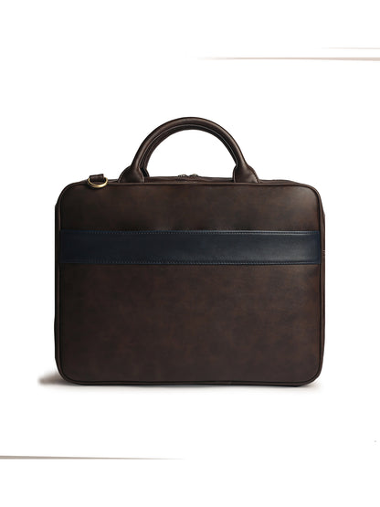 Gauge Machine 16" Brown Appointee Laptop Bag with Detachable Strap