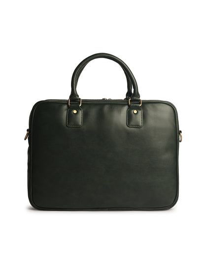 Gauge Machine 16" Olive Laptop Messenger Bag with Detachable Strap
