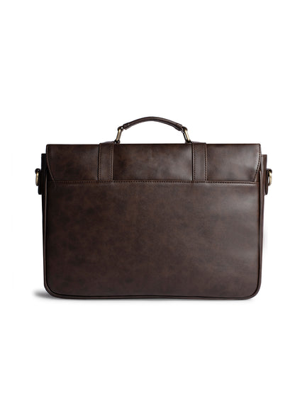 Gauge Machine 16" Brown Laptop messenger Bag with Detachable Strap