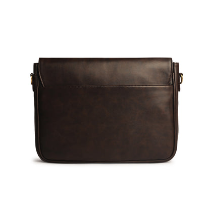 Gauge Machine 16" Brown Laptop Bag with Detachable Strap