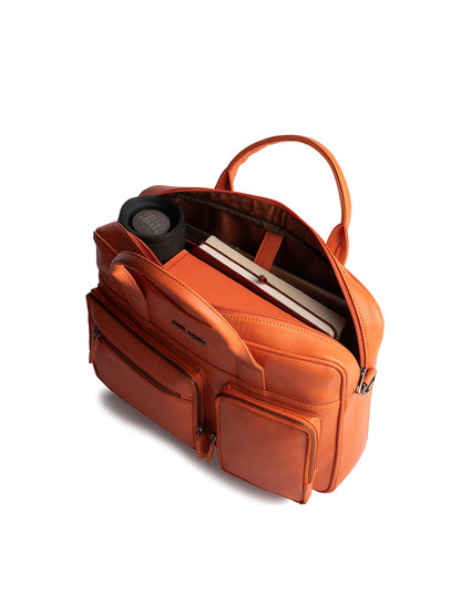 Gauge Machine 16" Orange Laptop Bag with Detachable Strap