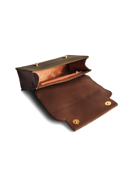 Gauge Machine Green Luxurious Delight sling bag