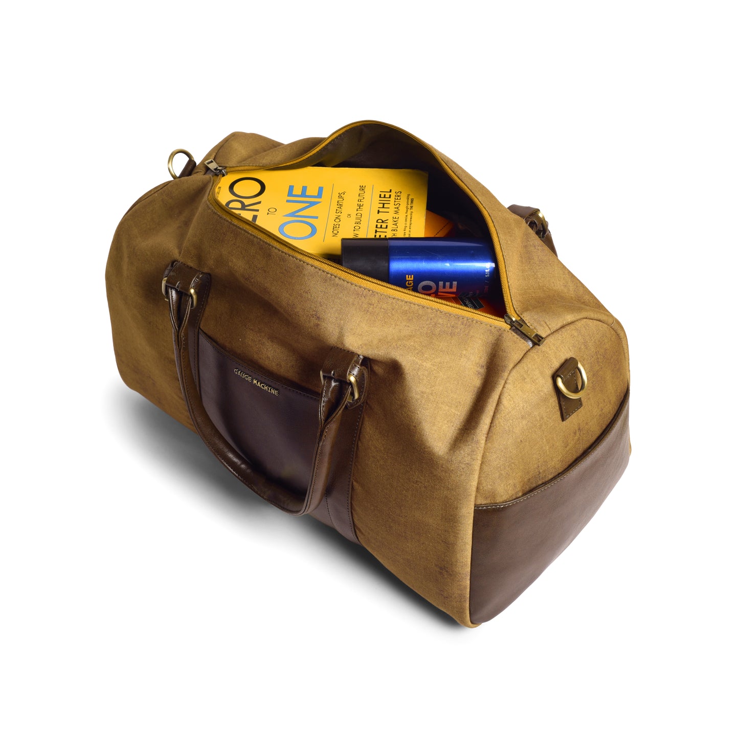 Gauge Machine Brown Gladstone Duffle Bag