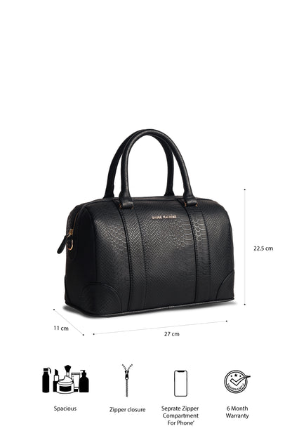 Gauge Machine Black Lounge Bowling Handbag Bag