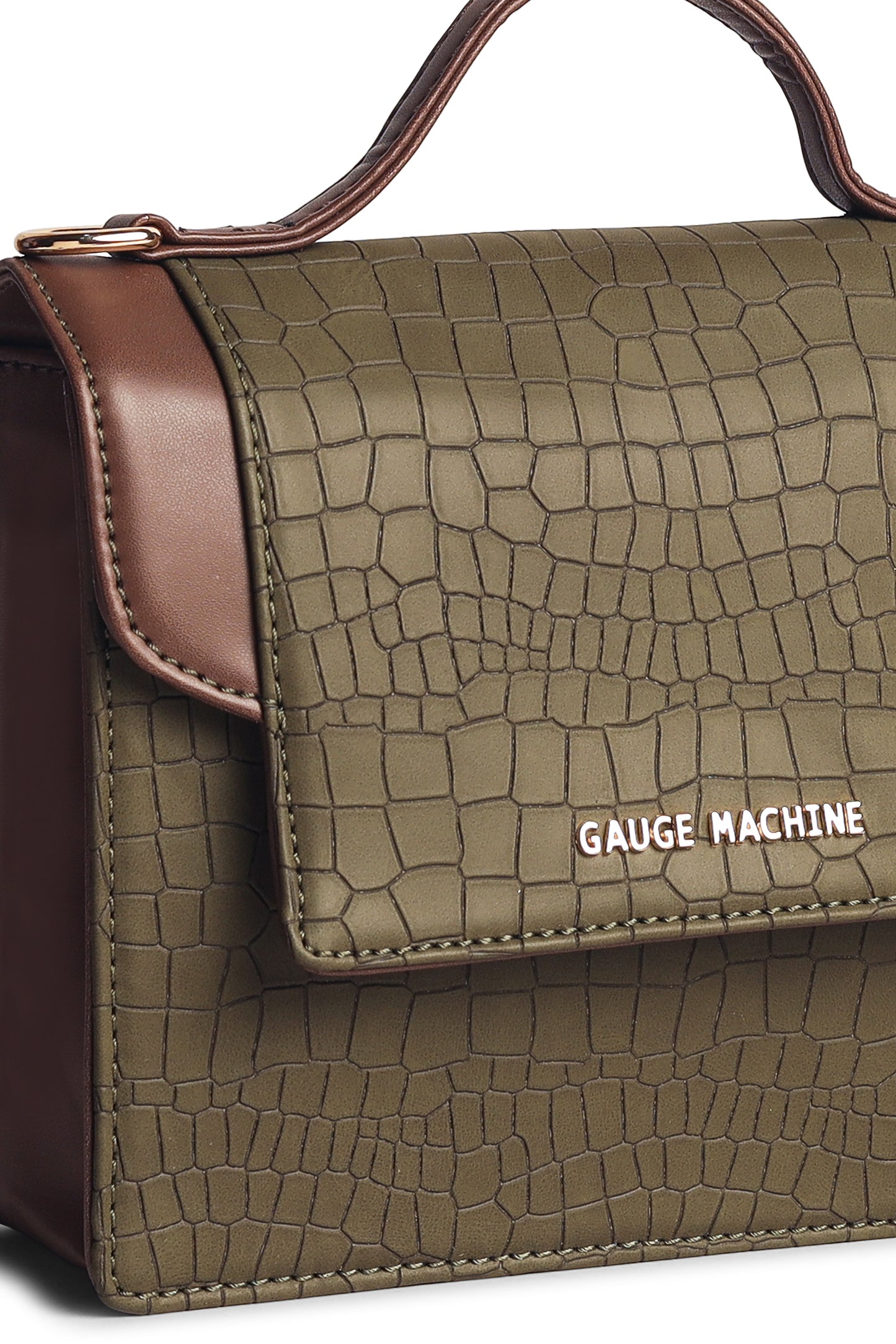 Gauge Machine Green Luxurious Delight sling bag