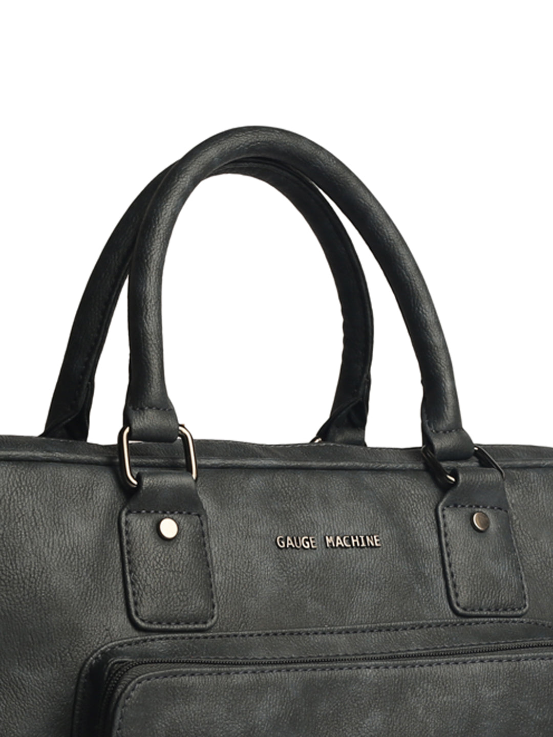 Gauge Machine 16" Grey Laptop Messenger Bag with Detachable Strap