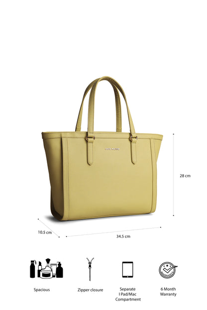 Gauge Machine Nude Saffiano Symphony Tote Bag
