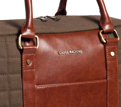 Gauge Machine Brown Haversack Duffle Bag