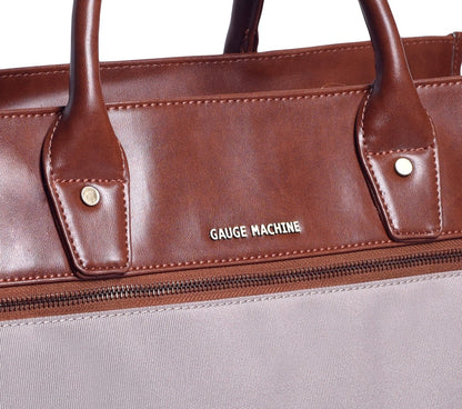 Gauge Machine Beige Carry-Duffle Bag
