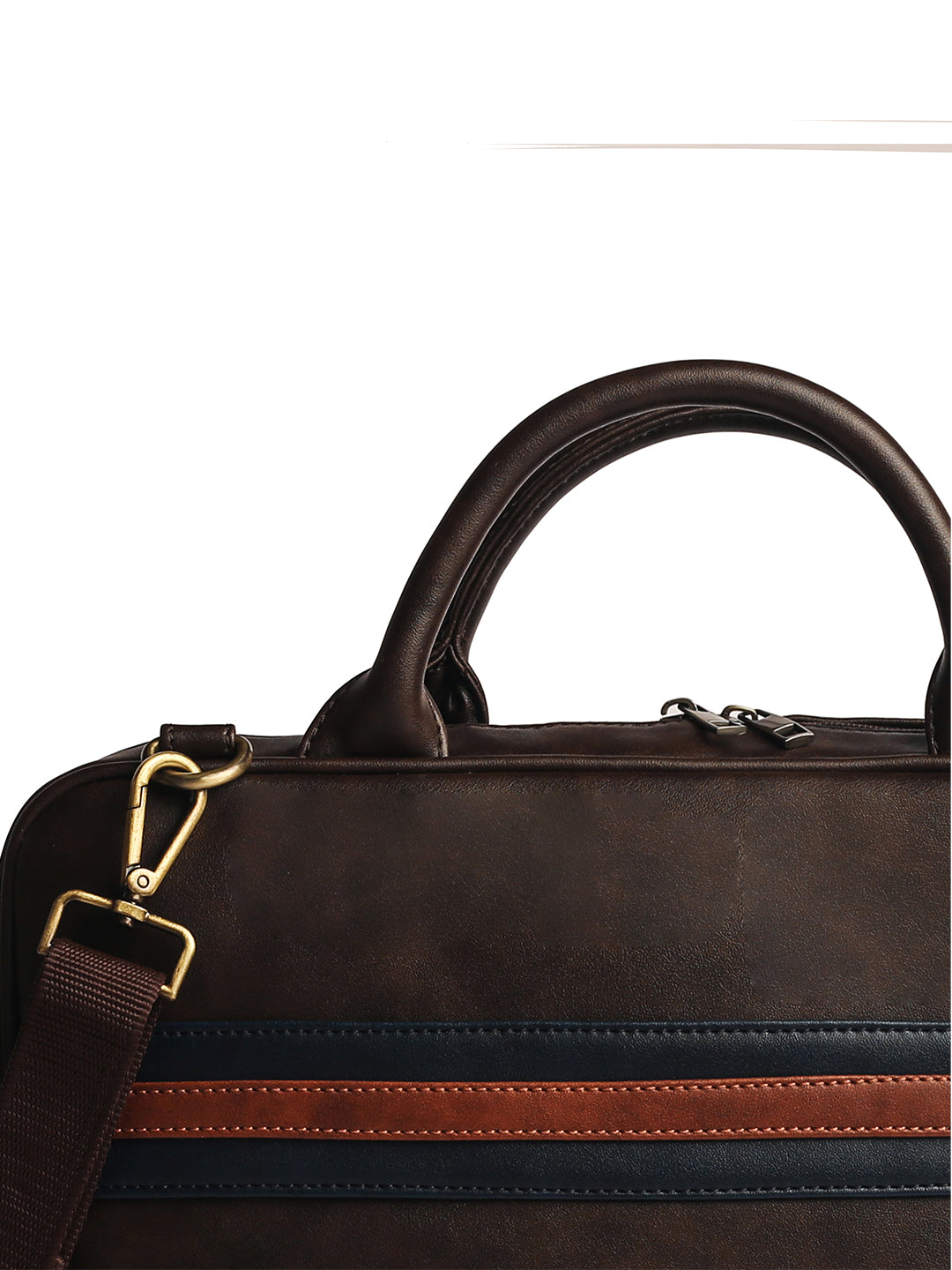 Gauge Machine 16" Brown Appointee Laptop Bag with Detachable Strap