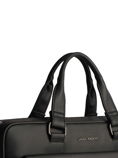 Gauge Machine 16" Black Laptop Bag with Detachable Strap