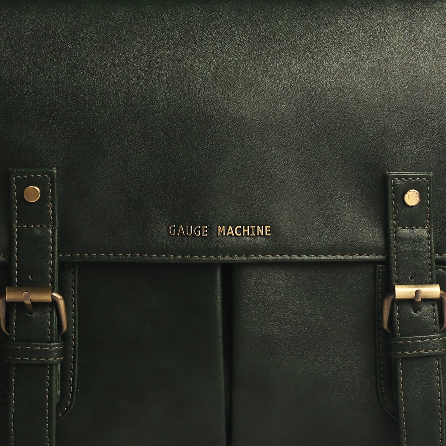 Gauge Machine 16" Olive Laptop Bag with Detachable Strap