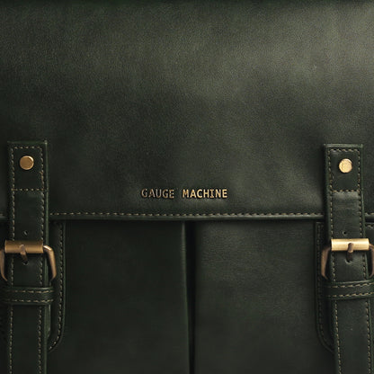 Gauge Machine 16" Olive Laptop Bag with Detachable Strap