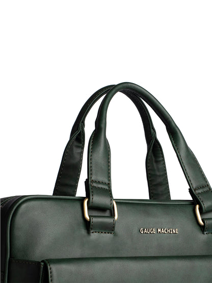 Gauge Machine 16" Olive Green Laptop Bag with Detachable Strap