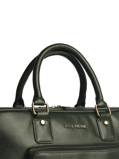 Gauge Machine 16" Olive Laptop Messenger Bag with Detachable Strap