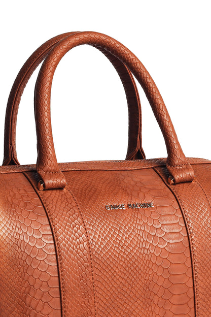 Gauge Machine Tan Lounge Bowling Handbag Bag