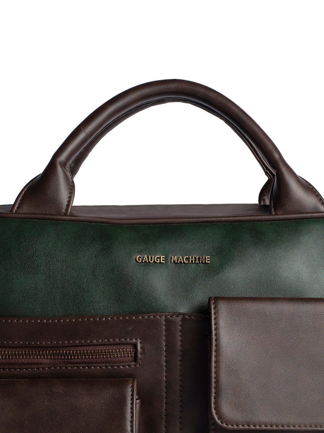 Gauge Machine 16" Brown Laptop Bag with Detachable Strap