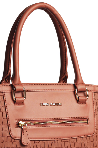 Tan Celestial Charm Hand Bag