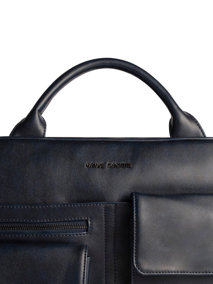 Gauge Machine 16" Navy Laptop Bag with Detachable Strap