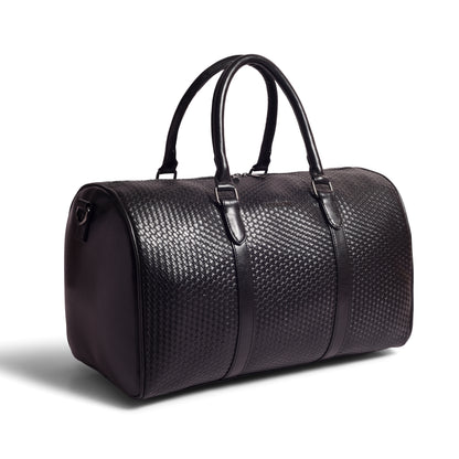 Gauge Machine Black Weave Duffle Bag