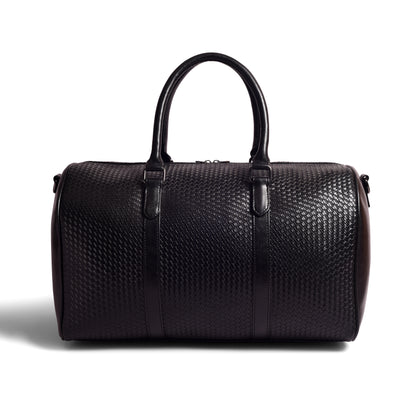 Gauge Machine Black Weave Duffle Bag