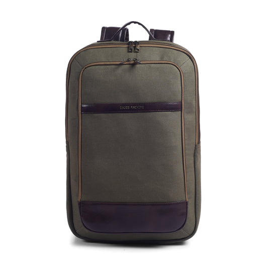 Gauge Machine Olive Backpack with Front Sleeve