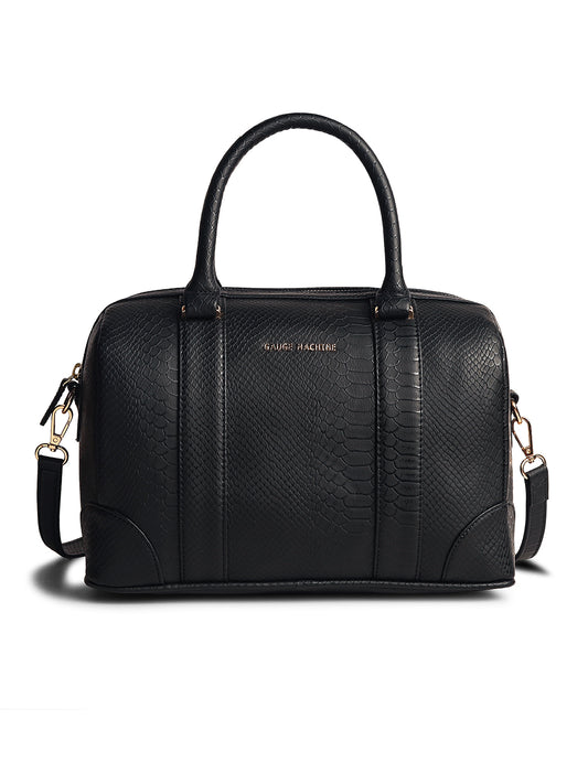 Gauge Machine Black Lounge Bowling Handbag Bag