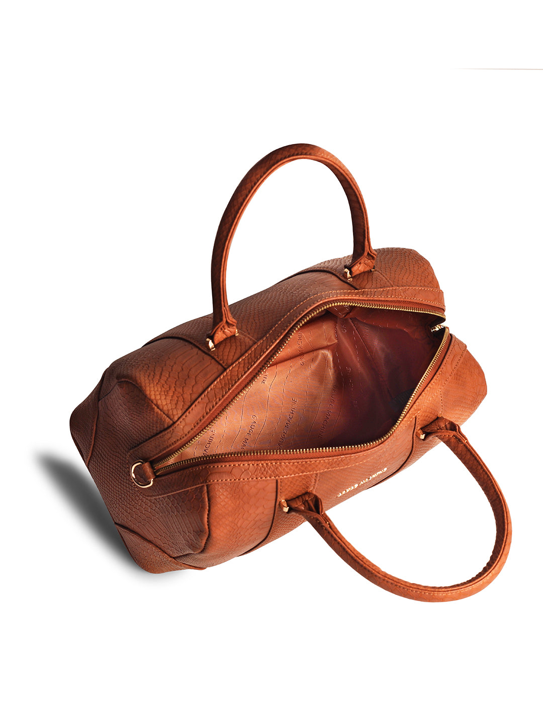 Gauge Machine Tan Lounge Bowling Handbag Bag