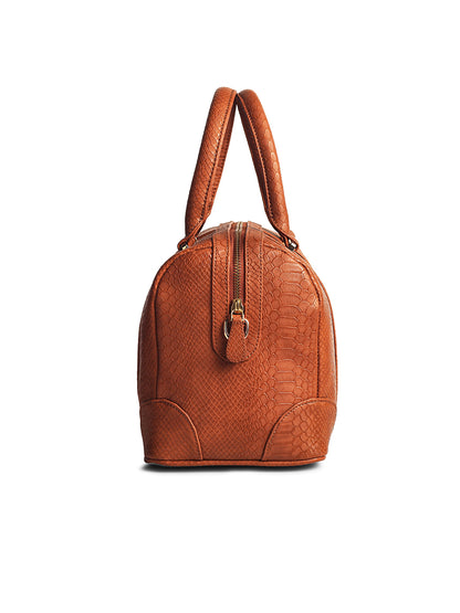 Gauge Machine Tan Lounge Bowling Handbag Bag