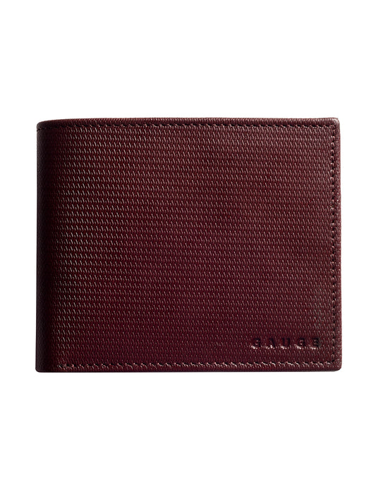 Brown Honeycomb Textured Bi-fold  wallet