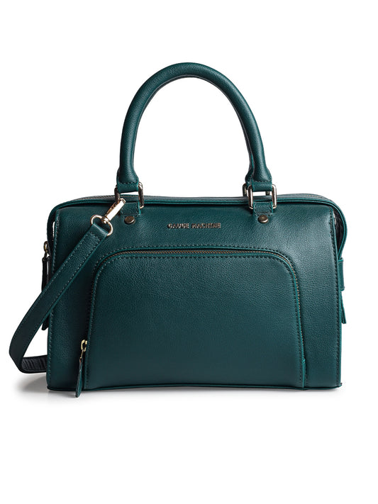 Urban Elegance Green Bowling Handbag