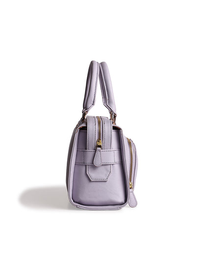 Urban Elegance Lavender Bowling Handbag
